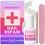 Nail Repair Kit – Fix Broken or Damaged Nails with Silk Wrap, Glue & File – Nail Repair Kit For Broken Natural Nails - Video & Written Instructions Included