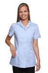 Mirabella Health & Beauty Women's Nightingale Healthcare Tunic Uniform Sky-White 6 UK