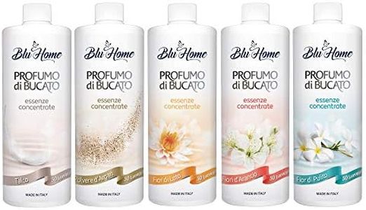 BLU HOME Essenza Profuma Bucato, Essenza Bucato a Lunga Durata, Super Concentrato per Lavatrice (Summer Kit, 5 x 100 ml)
