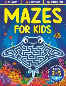 Mazes For Kids Ages 3-5: Fun Maze Activity Book for 3, 4 and 5 Year Old Children (Maze Books for Kids)