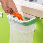 Ezonedeal Trash Bag Holder for Kitchen - Hanging Trash Can Garbage Bags Holder Door Back Style Stand Under Sink Trash Can, Kitchen Cabinet Bin Garbage Storage Rack for Bathroom,Office,Cupboard,RV