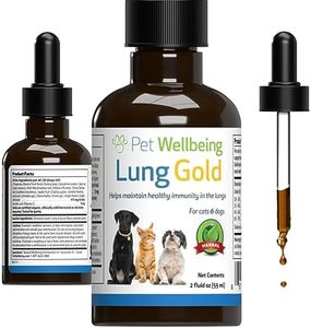 Pet Wellbeing - Lung Gold for Cats and Dogs - Natural Breathing Support for Felines - 2oz (59ml)