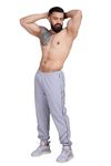 FUAARK Sprint Regular Fit Sports and Gym Mens Joggers (Light Grey, M)