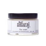 The Natural Deodorant Co, Clean Deodorant Balm For Men 55g, Aluminium Free, Plastic Free, All Day Protection