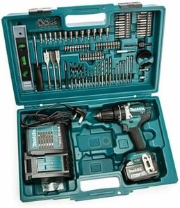 Makita DHP484STX5 18v Combi Drill with 1 x 5.0Ah Battery & Accessory Set
