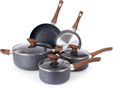 Nuovva 8-Piece Nonstick Cookware Set – Pots and Pans Collection