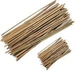 HUDU Natural Bamboo Stakes (2 Feet - 20 Piece, 1 Feet - 30 Piece), Eco-Friendly Garden Stakes, Plant Stakes Supports Climbing for Indoor & Outdoor Plants, Tomatoes, Trees, Beans, Pkg of 50 Piece Stakes