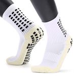 Proberos® Hi-Tech Performance Athletic Socks for Men Women, Rubber Anti-Slip and Thicken Cushion Sport Socks Ankle Length Socks for Badminton Soccer Running Gym & Indoor Training