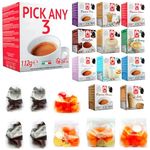 Bonini Coffee, Tea and Chocolate Pods, Dolce Gusto Compatible Pods. Pick Any 3 from 20+ Flavours Inc. Espresso Decaf, Cappuccino, Hot Chocolate, Caffe Latte, Hazelnut, Caramel, Irish and More