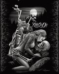 DGA Ride or Die Motorcycle Biker Lovers Queen Size Luxury Royal Plush Blanket by DGA