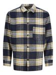 JACK & JONES Men's Jorzac Check Overshirt Ls Noos Polo Shirt, Outer Space, S