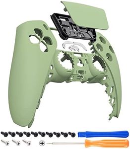 eXtremeRate Matcha Green Touchpad Front Shell Compatible with ps5 Controller BDM-010 BDM-020 BDM-030 BDM-040 BDM-050, DIY Replacement Shell Custom Touch Pad Cover Compatible with ps5 Controller