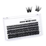 Lash Clusters B17 Mixed Tray 72 Clusters Lashes B&Q LASH Eyelash Clusters C D Curl Individual Lashes Volume DIY Lash Extensions at Home (B17,D-10-16Mix)