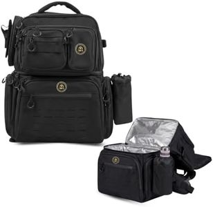 Hiking & Fishing Backpack with Cooler Compartment - Detachable Waist Bag - Water-Resistant Zipper - Fits 8 Tackle Boxes & Charging Port - Rod Holder & 40L Capacity - Gear Organizer Bag for Men & Women