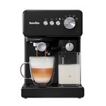 Breville Prima Latte One-Touch Espresso Maker | Auto Milk Frother | Coffee Machine for Cappuccinos, Lattes & More | 15 Bar Italian Pump | Black | VCF183