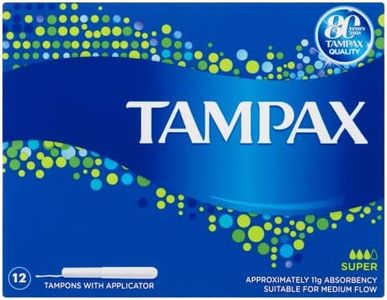 Tampax Super Tampons with Applicator 12 Pack