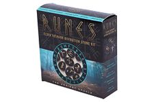 Nemesis Now Runes Elder Futhark Divination Stone Kit, Black
