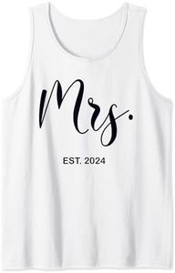 Mrs. Est. 2024 Just Married Wedding Wife Mr & Mrs Women Tank Top