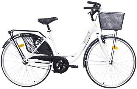 Discovery Bicicleta Mujer Monovelocidad Color Blanco Holanda 26', 26