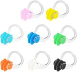 SAVITA 8pcs Silicone Nose Clips for Swimming with Independent Box Package Waterproof Swimming Nose Plugs for Adults Kids Children Aged 7+