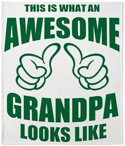 CafePress Awesome Grandpa Throw Blanket Soft Plush Throw Blanket 60" x 50"