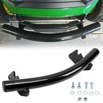 ECOTRIC Front Bumper Guard Protector Compatible with John Deere X300,X304,X310,X320,X324,X350,X360,X300R,X500,X520,X530,X534,X540 Garden Lawn Mower Tractor Gurad for BM23056 Steel Black,JD-034