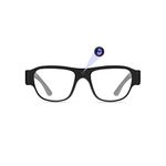 OhO sunshine 32GB Camera Glasses,1080P HD Smart Glasses with Built in Camera and Transitional Blue Light Blocking Lens(Black Fame)