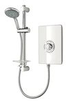 Triton Showers Collection 2 | Shower Electric | 9.5 KW | Triton Aspirante I WHITE GLOSS I Electrical Showers | with Showerhead and Anti Twist Hose | Best Electric Shower Units for Bathrooms