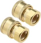 VGOL 2Pcs Pressure Washer Coupler 1/4" Female NPT Standard Universal Quick Connect Set Pressure Washer Adapter Accessories for Water Equipment