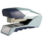 Rexel Gazelle Half Strip Stapler, 25 Sheet Capacity, Stand Up Design, Uses 24/6/ and 26/6 Staples, Metal Body, Silver/Blue, 2100011