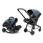 Doona X Baby Car Seat & Travel Stroller - Convertible 0+ Car Seat and Pram with 3 Recline Positions - Ergonomic Pushchair and Travel System - ISOFIX Base Sold Separately (Ocean Blue)
