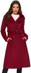 Escalier Womens Wool Coat Double Br