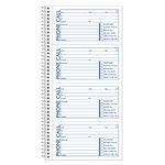 Adams SC1154-2D Phone Message Book, 5.25 x 11 Inch, Spiral Bound, 2-Part, Carbonless, 4 Messages per Page, 400 Sets, 2-Pack, White and Canary (S1154-2D)