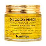 24K Gold and Peptide Perfect Ampoule Cream - 24K Gold Skin Care - Anti-Aging Skin Cream for Fine Lines and Wrinkles - Peptide Cream - 80 ml