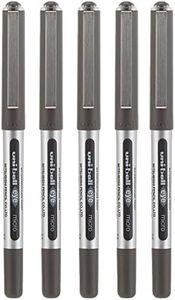 Uni-ball Eye Micro UB150 Rollerball Pen Blister Pack of 5 Black