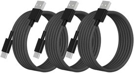 Car Carplay Cable for iPhone 16 Pro Plus Pro Max, 3-Pack 6.6Ft Woven 60W USB A to USB C iPhone Carplay Cable Fast Charging Data Sync Cord for Galaxy iPhone 16/15 Pro/15 Plus,iPad Pro,Air,Mini, iPad10