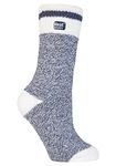 Heat Holders - Womens Thick Winter Warm Thermal Socks (25+ Styles) (Navy Block Twist)