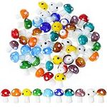 jiebor 50Pcs Mushroom Beads Charms 