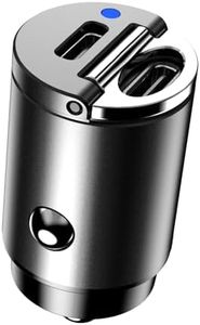 MMOBIEL Doble USB-C Adaptador Cargador Coche – 45W Cargador USB Encendedor Carga Rapida – Cargador de Coche Ultracompacto – Cargador USB Compatible con iPhone 16 15 14 13 Pro MAX, Samsung S24 S23 S22