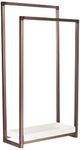 KINGSTON BRASS SCC8265 Pedestal 2-Tier Steel Construction Towel Rack with Wooden Case, Oil Rubbed Bronze