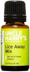 Uncle Harry's Natural Products Lice Away Mix Aromatherapy Synergy Blend, Can Help Eliminate Adult Head Lice and Eggs with Pure Plant Essences, No Harsh Chemicals, 0.5 Fluid Ounce