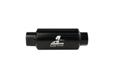 Aeromotive 12321 Filter, In-Line, 10-Micron Fabric Element, ORB-10 Port, Bright-Dip Black, 2" OD