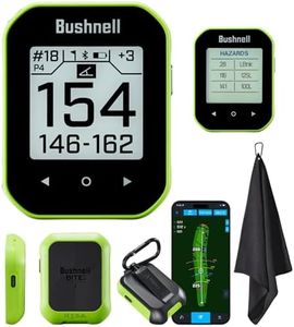Bushnell Golf Phantom 3 Slope GPS Handlheld (Green) | 38,000+ Courses, Slope Compensation, Hazard Info, Distance Calculator, Scorekeeping, Magnet Mount, Touchscreen | Signature Series Golf Towel