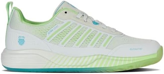 K-Swiss Damen Ultra Court Pickleball Schuh, Bit of Blue/Paradise Green/Capri, 38 EU
