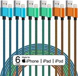 [Apple MFi Certified] 6 Pack iPhone