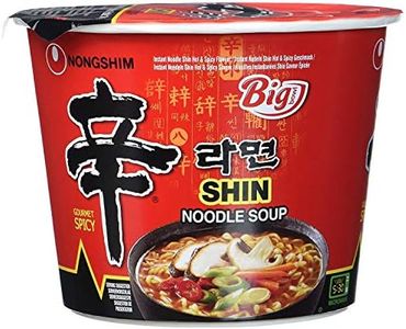 Nong Shim Fideos Instantáneos en Vaso, Muy Picante - 16 Unidades