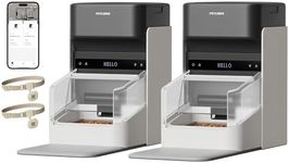 PETLIBRO Automatic Cat Feeders for 2 Cats, RFID Collar Tag for Exclusive Meals, Cats Recognition to Stop Food Stealing, Diet Tracking for Multi-Pet Homes and Different Diets, Pet Feeder Pack of 2