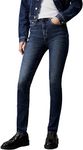 Calvin Klein Jeans Women's High Rise Skinny Fit Jeans, Blue (Denim Dark), 29W/34L