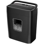 Bonsaii 8-Sheet Cross Cut Paper Shredder, Credit Cards/Mail/Staples/Clips Shredder for Home Use with 16 Litres Bin (C261-C)