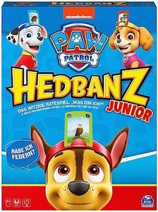 Spin Master Games - Hedbanz Junior – Paw Patrol, das witzige Ratespiel für 2-4 Spieler ab 4 Jahren, mit vereinfachter Spielregel für die jüngsten Fellfreunde